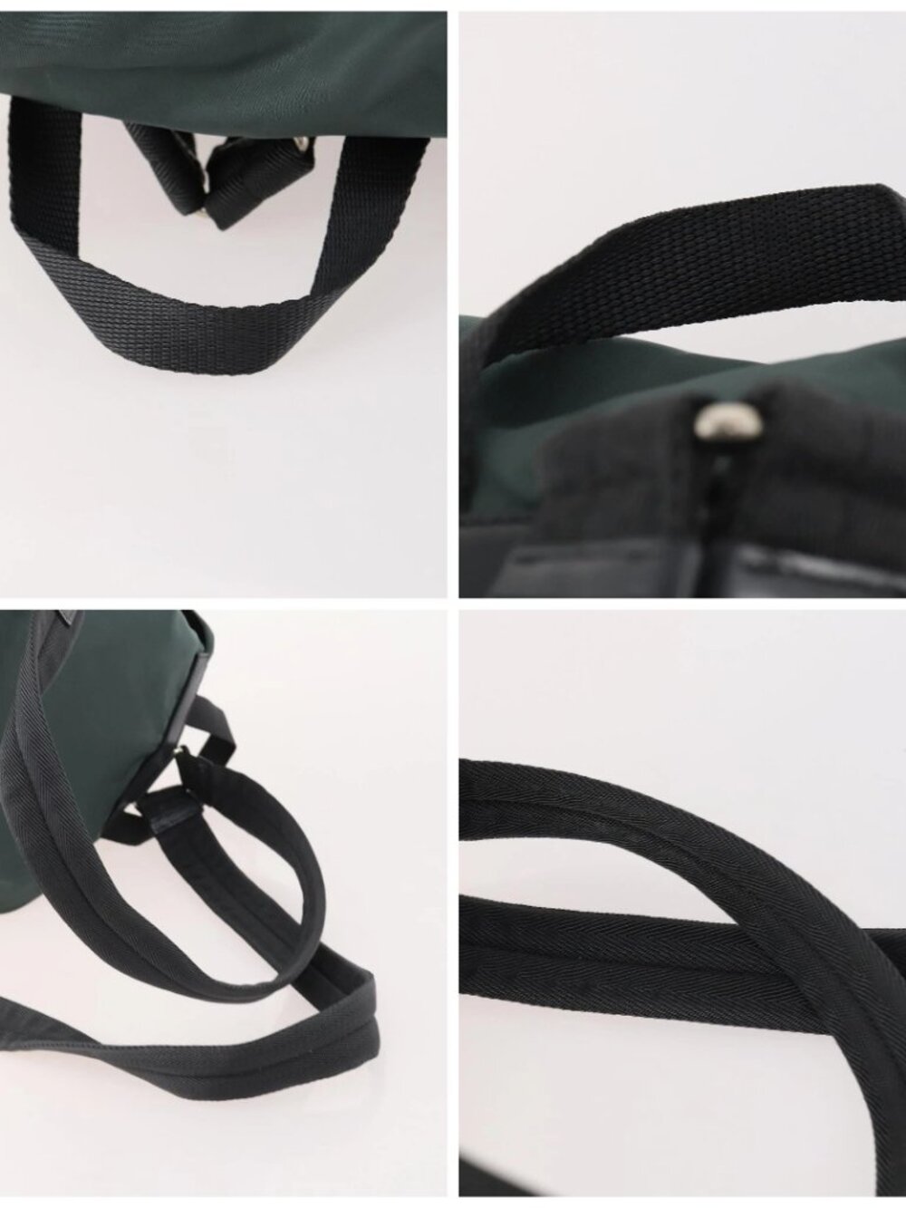 PRADA Backpack Nylon Green Silver Auth fm5140 - Picture 15 of 16